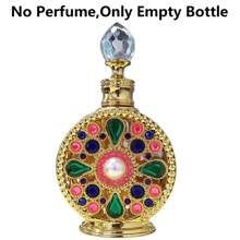 15毫升/1入組杜拜阿拉伯香水容器瓶,高端夏季必備精油旅行精油瓶化妝瓶(沒有香水,只有空瓶)阿拉伯女性香水瓶,復古精油香水瓶,女性禮物,旅行必備 - 彩色 - 查看 10