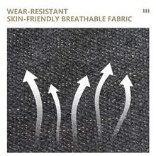 1 Pieza Silla Colgante Al Aire Libre Con Tela De Lona A Rayas Confortable, Cama De Columpio Transpirable Y Relajante Para El Jardín Trasero - Gris - Ver 5