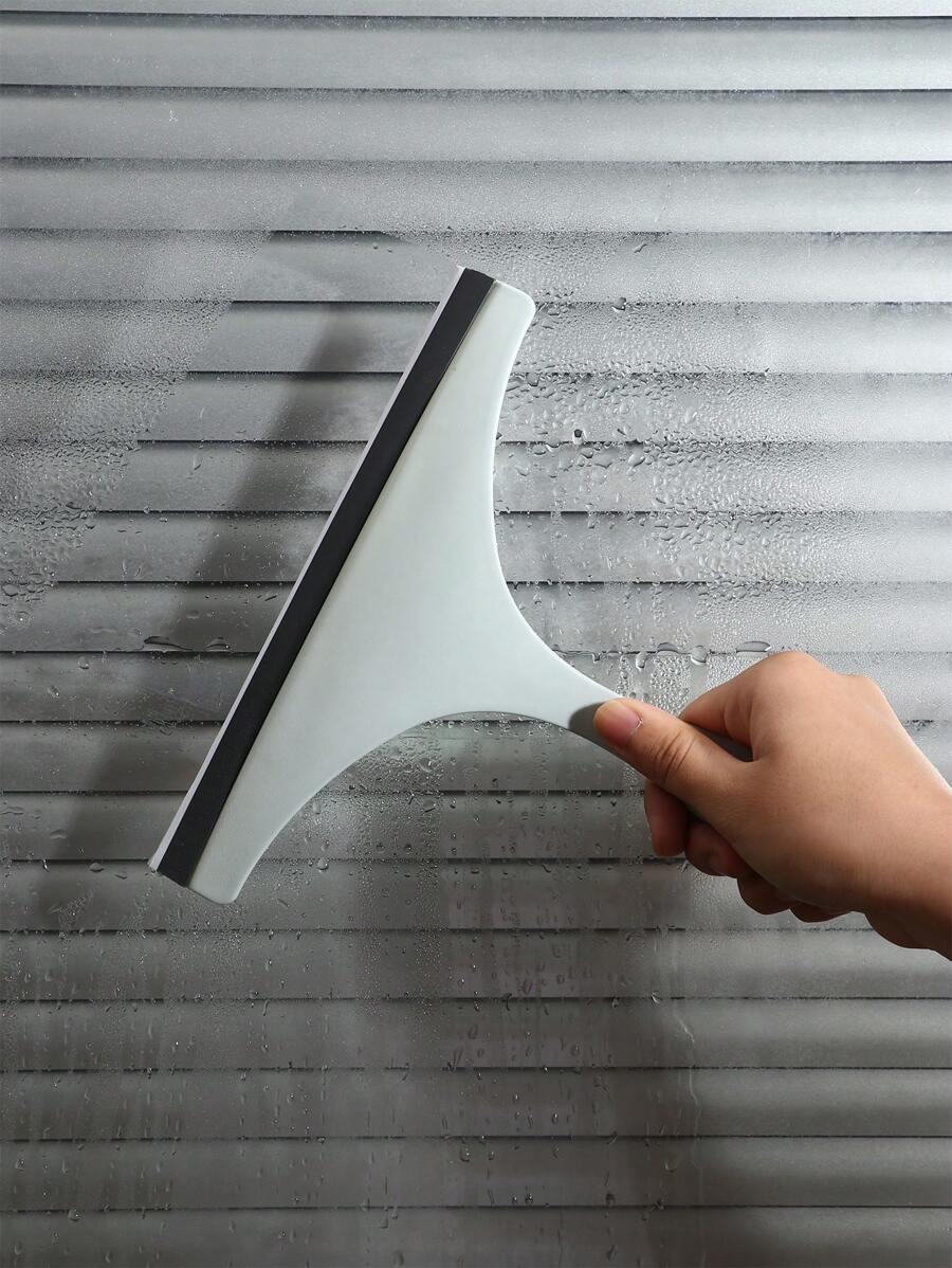 3pcs Blue Soft Glass Cleaning Squeegee, Suitable For Window Mirror Cleaning - Blue - View 1