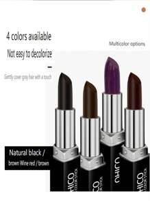 單支黑色一次性美白染髮筆,口紅樣式植物性染髮膏