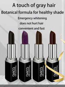 單支黑色一次性美白染髮筆,口紅樣式植物性染髮膏