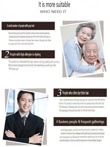 單支黑色一次性美白染髮筆,口紅樣式植物性染髮膏