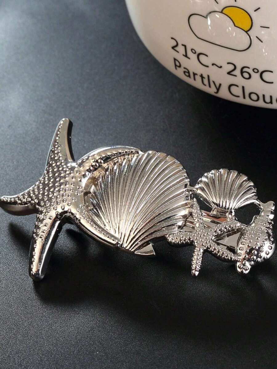 Kẹp tóc Thú vật Đồ họa - Bạc - Xem 1