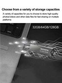 原裝pendrive Adata閃存盤uv350 128gb 64gb 32g隨身碟pendrive Usb3.0閃存盤金屬存儲器usb磁盤閃存 - 銀色 - 查看 7