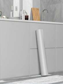 1卷霧面淺灰色厚防水純色pvc自黏壁紙,適用於傢俱客廳臥室宿舍裝修 - 淺灰色 - 查看 1