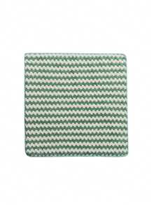 1片厚ened毛巾,可吸油,綠色波紋圖案,超細微纖維清潔廚房用毛巾 - 綠色 - 查看 1