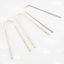 Stainless Steel Gold Tongue Scraper, U-shaped Design To Remove And Clean Tongue Coating For Fresher Breath - Gold - View 6