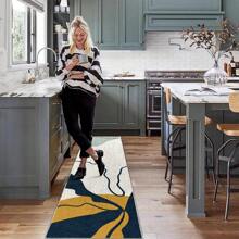 洗衣房地毯長廊地毯走道地墊廚房墊軟式不滑防滑膠機洗樓梯地氈跑道適用於大廳客廳臥室陽台硬木地板 - 淺灰色 - 查看 9