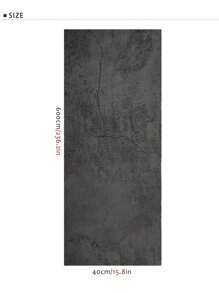 Dán giấy tường màu trơn Hình học Sọc ca rô - Màu xám đen - Xem 5