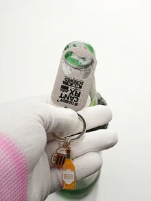 1入不銹鋼男士父親刻字開瓶器鑰匙扣,父親節生日禮物具有金屬和環氧樹脂設計的鑰匙扣 - 彩色 - 查看 4