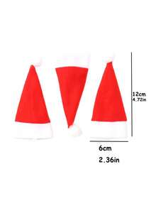 10入組聖誕帽叉匙套裝,聖誕瓶蓋裝飾,桌面裝飾,聖誕裝飾