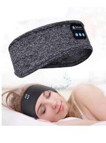 1入組睡耳機髮箍,①無線
②無鋼圈音樂運動髮箍帶內置睡音樂眼膜 - 灰色 - 查看 1