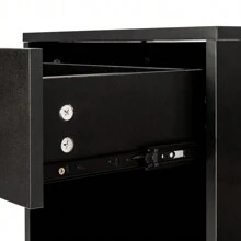 2pcs NightStands with Drawer Black - Black - View 11
