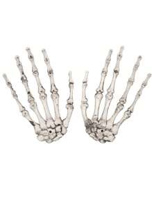 1對骷髏手骨骨架萬聖節派對裝飾品 - 一號手[一對] - 查看 7