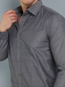 Men Shirts - 灰色 - 查看 6