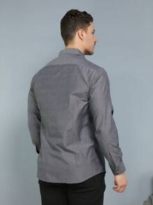 Men Shirts - 灰色 - 查看 4