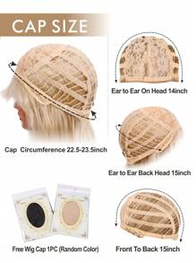 Blonde 60s Beehive Wigs For Women Pinup Pelucas 50s Synthetic Hair Wig For Women Ladies Daily Used Costume Cosplay Fancy Dress 1960s 1950s Retro Wigs - 亞麻金 - 查看 8