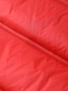 TIGER MINI [triple Protection Function] Tween Boys' Lightweight Red Down Vest For Daily Wear And Outdoor Activities In Autumn And Winter, Versatile Solid Color Design - Red - View 6