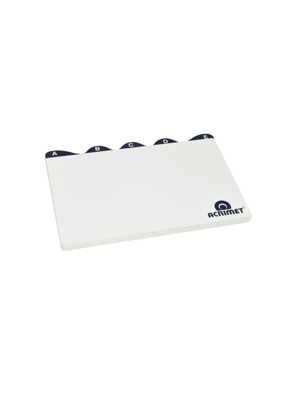 Indice de az abecedario fichario acrimet 5x8  633
