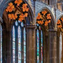 Halloween Decorative Floral Wreath - Multicolor - View 4