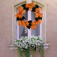 Halloween Decorative Floral Wreath - Multicolor - View 5