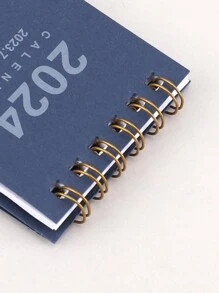 1個小型2024年曆,緊湊便攜的桌上曆