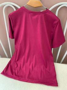 Women T-Shirts - Hot Pink - View 4