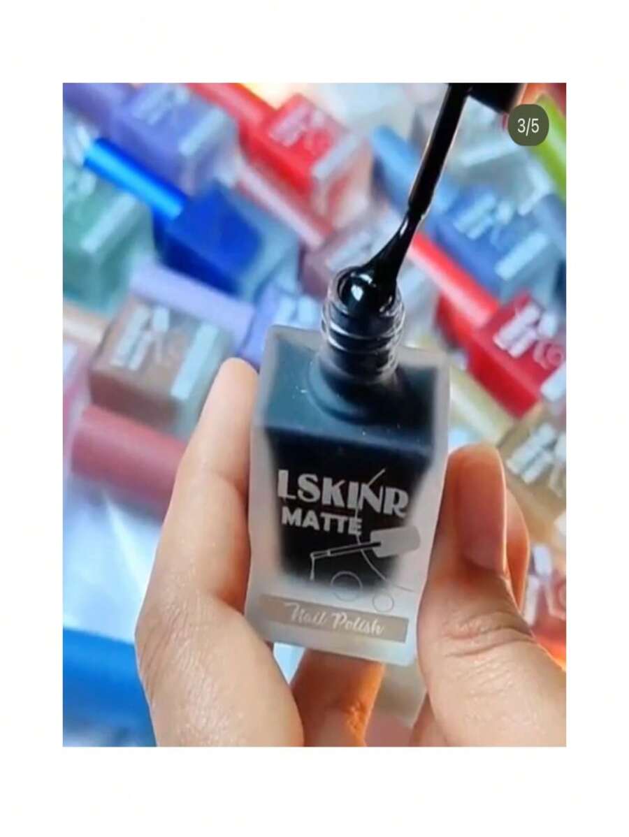 Barniz de uñas esmalte 4 colores diferentes efecto mate 4 piezas - Multicolor - Ver 1