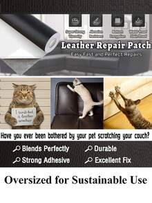 Dark Grey Furniture Repair Sticker, Sofa Repair Patch - Dark Grey - View 2