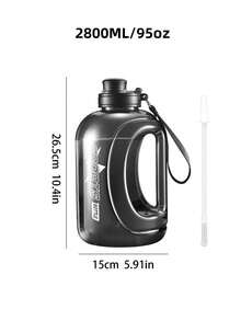 1 bình nước thể thao dung tích lớn 2800ml/95oz - màu đen - Xem 5