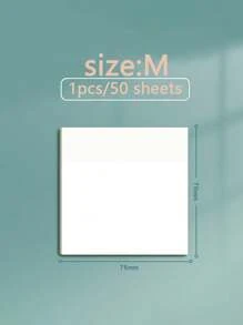 1 tờ ghi chú trong suốt dành cho tin nhắn, ghi chú bài tập về nhà, bảng ghi chú. Thích hợp cho sinh viên, công nhân cổ trắng và sử dụng trong gia đình - Trong sáng - Xem 9
