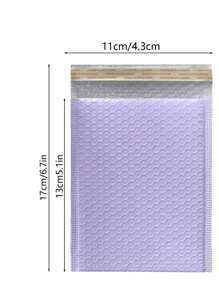 10 件防水气泡袋 - 自粘泡沫包装袋，用于抗压缓冲和安全存储紫色聚乙烯填充信封，适用于小型企业邮寄包裹情人节 - 紫色 - 查看 4