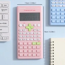 1pc Blue Scientific Calculator With High-definition Display For Students & Office Workers, Silicone Key Cover - Royal Blue - View 10