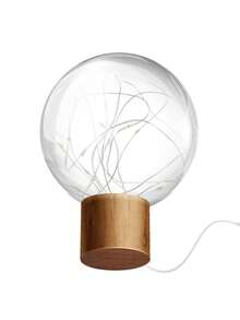 1pc Desk Lamp With Usb Port For Bedroom Bedside, Decorative Creative Gift Starry Night Light - White - View 5