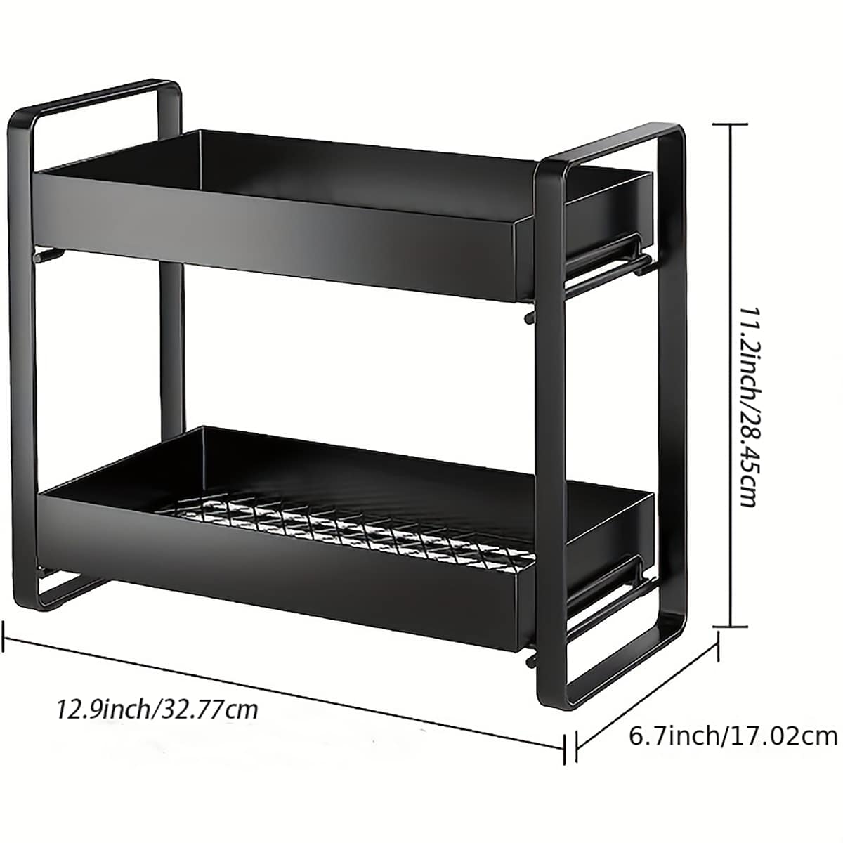 2tier Bathroom Countertop Organizer, Makeup And Cosmetic Storage
