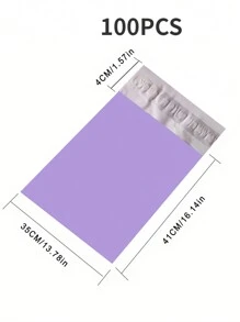 100个紫色快递袋返校 - 淡紫色 - 查看 8