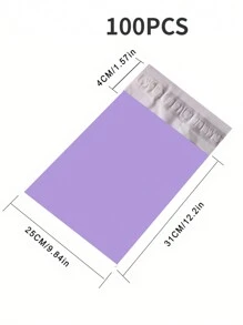 100个紫色快递袋返校 - 淡紫色 - 查看 6