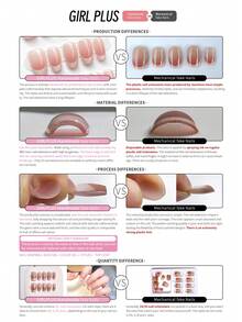 GIRL PLUS 10pcs/Set False Nails With Rhinestone Decor, Suitable For Daily Wear Press On Nails Nail Supplies - Dusty Pink - View 6