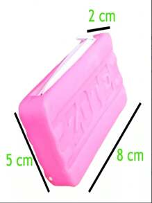Monedero Silicona Artesanal Jabon Zote Cute - Rosa - Ver 2