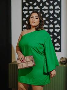 Plus Size Dresses - 綠色 - 查看 3