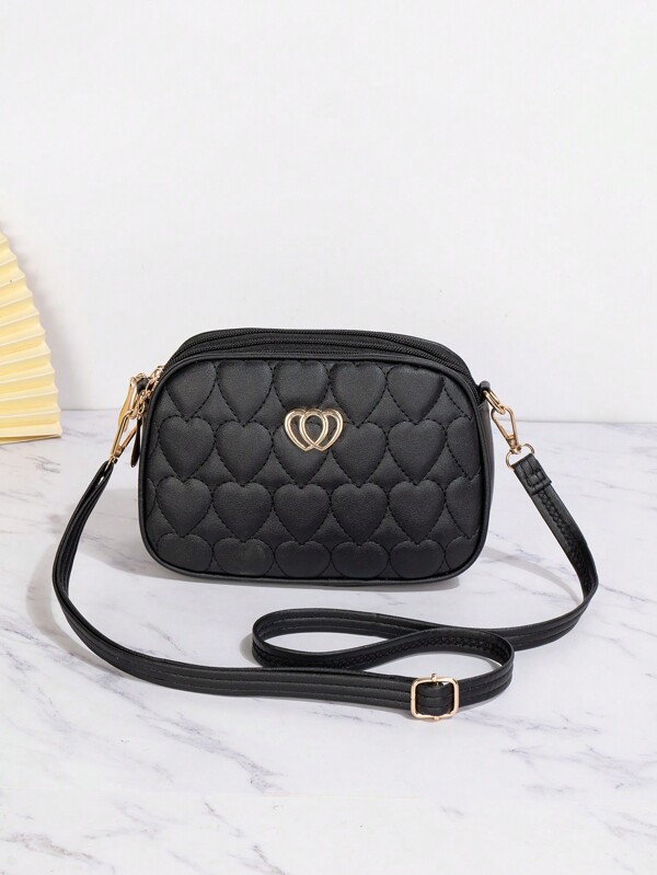 Borsa A Tracolla Con Design A Forma Di Cuore