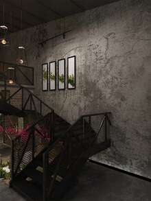 1捲40cm寬灰色水泥自粘防水壁紙,適用於臥室牆壁、衣櫃、家具翻新