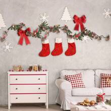 Christmas Garland Lights String, Red Berries Pine Cones Pine Needles, Xmas Decorative Lights For Home Table Fireplace Christmas Decor Christmas Gift Thanksgiving Christmas Tree Decor Ornaments Christmas Light Bedroom Decor Home Decor Party Decor Holiday Festival Room Decor