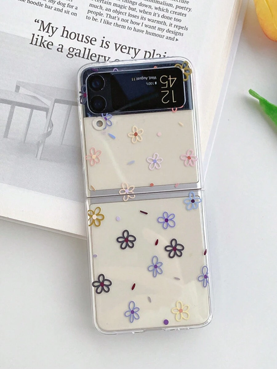 1 件 Ditsy 花卉图案手机壳,适用于三星 Galaxy Z Flip 3/4 - 彩色 - 查看 1