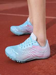 Athletic Spikes Shoes For New Track Running, Long Jump And Training - Blue - View 4