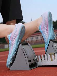 Athletic Spikes Shoes For New Track Running, Long Jump And Training - Blue - View 3