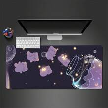 Cartoon Animal Pattern Computer Desk & Mouse Pad - Multicolor - View 1