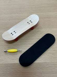 1 件紅輪合金軸承技術指板,尺寸 9.9x2.9x2cm 適合手指滑板和減壓【顏色隨機】 - 紅色 - 查看 3