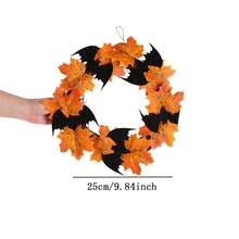 Halloween Decorative Floral Wreath - Multicolor - View 2