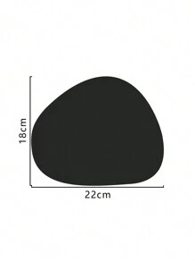 A Waterproof And Easy-to-clean, Dual-sided And Non-slip Velvet Bottom, Triangular-elliptical Shaped, One-piece Synthetic Minimalist Mouse Pad, Compatible With Home And Office Use